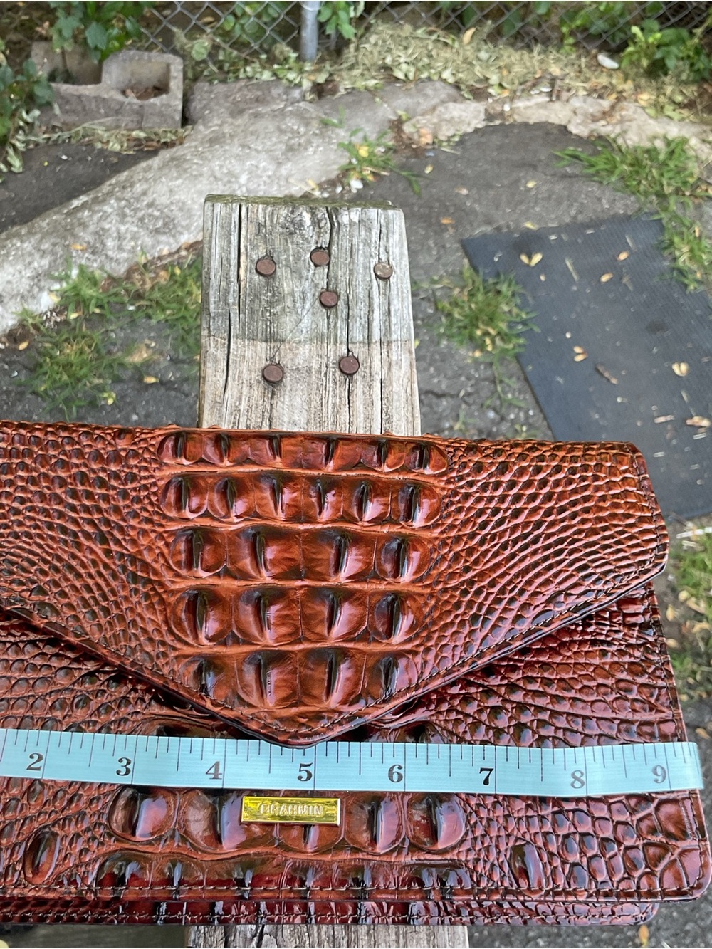 Brahmin Wendy Pecan Genuine Leather Crossbody Bag NWT - Picture 8 of 10